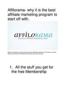Affilorama- why it is the best affiliate marketing program to start off with