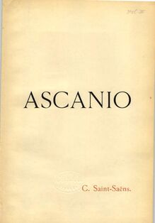 Partition Color Introduction, Ascanio, Saint-Saëns, Camille