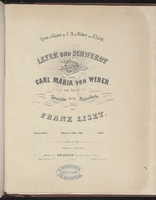Partition Leier und Schwert (S.452), Collection of Liszt editions, Volume 5