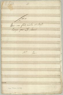 Partition Trio No.2 (flûte, violon, basse), 10 Trios, Croubelis, Simoni dall