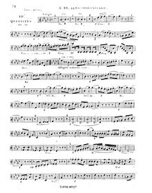 Partition viole de gambe 2 (same as Cello1), corde quintette No.10, Op.32
