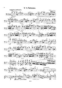 Partition de violoncelle, nocturnes, Chopin, Frédéric par Frédéric Chopin