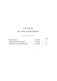 Partition Index pour Supplement, madrigaux - Set 2, Wilbye, John