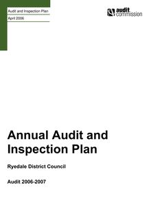 Annual Audit and Inspection Plan - Final