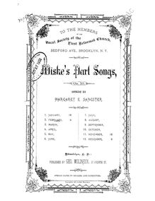 Partition , February, Partsongs, Wiske, Charles Mortimer