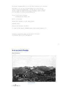 In en om Java s Paradijs - De Aarde en haar Volken, 1907