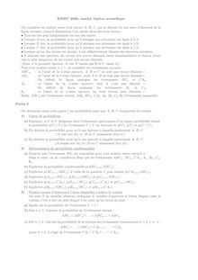 Mathématiques II 2000 Classe Prepa HEC (ECS) ESSEC