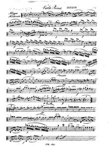 Partition viole de gambe 1, quintette pour flûte et cordes, Op.58