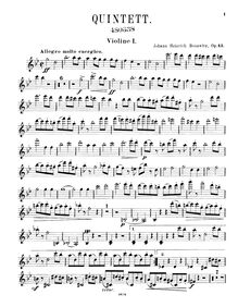 Partition violon 1, Piano quintette, Op.42, Quintett für Pianoforte, 2 Violinen, Bratsche und Violoncell, Op. 42.