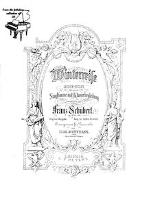 Partition de piano, Winterreise, Schubert, Franz