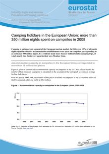 Camping holidays in the European Union