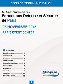 2015 - Paris Défense et Sécurité - DT