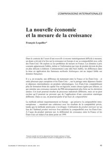 La nouvelle économie et la mesure de la croissance - article ; n°1 ; vol.339, pg 45-71