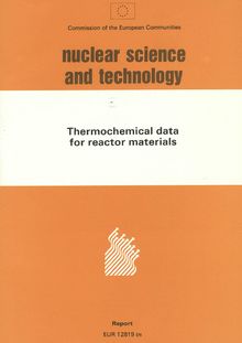 Thermochemical data for reactor materials