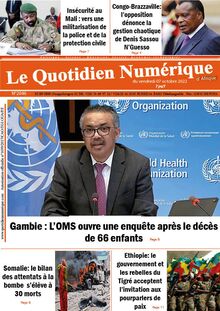 Le Quotidien Numérique d’Afrique n°2046 - du vendredi 7 octobre 2022