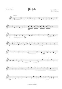 Partition Alto flûte, Requiem en D minor, D minor, Fauré, Gabriel