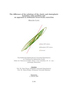 The difference of the solutions of the elastic and elastoplastic boundary value problem and an approach to multiaxial stress-strain correction [Elektronische Ressource] / Holger Lang