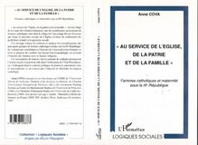 " AU SERVICE DE L EGLISE, DE LA PATRIE ET DE LA FAMILLE "