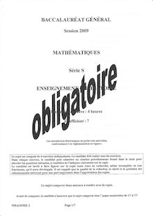 Bac mathematiques 2009 s
