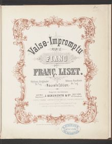 Partition Valse-Impromptu (S.213), Collection of Liszt editions, Volume 11