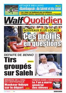 Walf Quotidien n°8952 - du jeudi 27 janvier 2022