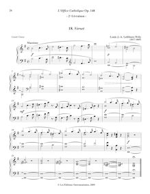 Partition , Verset (E minor), L’Office Catholique, Op.148, Lefébure-Wély, Louis James Alfred par Louis James Alfred Lefébure-Wély