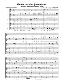 Partition complète (alto notation, SATTB enregistrements), Resonet en laudibus