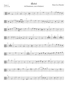 Partition ténor viole de gambe 1, alto clef, Seven Chromatic Baroque Motets