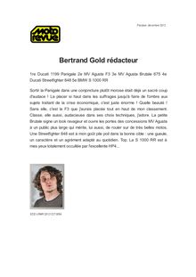 Bertrand Gold rédacteur