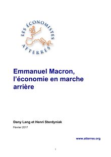 "Macron, l économie en marche arrière"