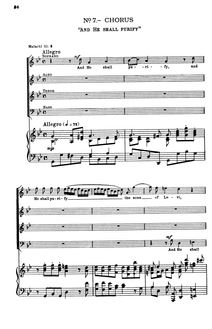 Partition , chœur: et He Shall Purify, Messiah, Handel, George Frideric par George Frideric Handel