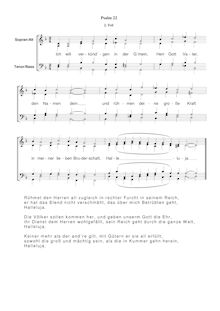 Partition Ps.22-2: Ich will verkündgen en der Gmein, SWV 119, Becker Psalter, Op.5