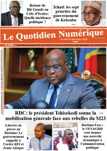 Le Quotidien Numérique d’Afrique n°2066 - du lundi 7 novembre 2022