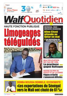 Walf Quotidien n°9017 - du jeudi 14 avril 2022