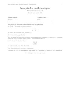 Devoirs et examens de français des mathématiques - FLE pour l entrée en CPGE scientifique, Devoir à la maison n°4
