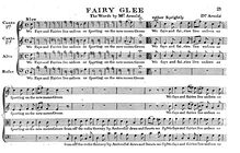 Partition complète, Fairy Glee, C major, Arnold, Samuel