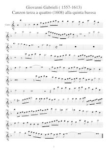 Partition Canto (A1), Canzoni per sonare con ogni sorte di stromenti