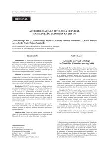 ACCESIBILIDAD A LA CITOLOGÍA CERVICAL EN MEDELLÍN, COLOMBIA EN 2006 (Access to Cervical Cytologyin Medellín, Colombia during 2006)