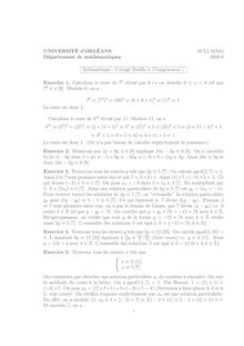 UNIVERSITÉ d ORLÉANS SCL1 MA02 Département de mathématiques 2008-9 ...