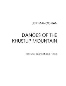 Partition de piano, Dances of pour Khustup Mountain, Manookian, Jeff