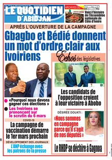 Le Quotidien d’Abidjan n° 3040 - du Samedi 27 février 2021