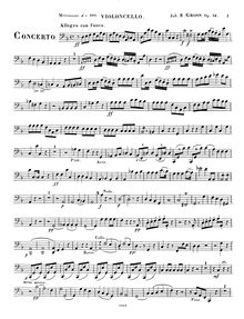 Partition violoncelles, violoncelle Concerto, Op.14, Concerto in Forme d un Concertino pour Violoncelle avec Accompagnement de l Orchestre ou du Pianoforte, Op.14