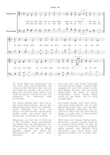 Partition Ps.107: Danket dem Herren, unserm Gott, SWV 205, Becker Psalter, Op.5