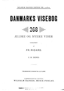 Partition Book 2, Segment 1, Danmarks visebog: 268 ældre og nyere viser