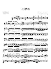 Partition violons I, Fidelio, Op.72, Leonore, oder Der Triumph der ehelichen Liebe