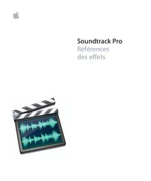 Soundtrack Pro Références des effets