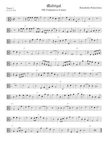 Partition ténor viole de gambe 1, alto clef, Madrigali a 5 voci, Libro 3