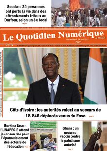 Le Quotidien Numérique d’Afrique N° 2174 - du vendredi 14 avril 2023