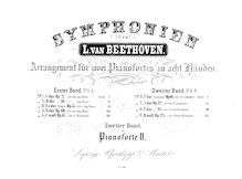 Partition Piano 2, Symphony No.7, A major, Beethoven, Ludwig van par Ludwig van Beethoven