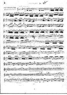 Partition clarinette 1, 2 (C), Jean de Paris, Opéra comique en deux actes